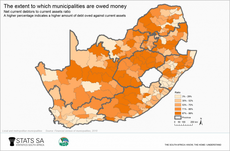 Debt owed to municipalities reaches R72,4 billion | Statistics South Africa